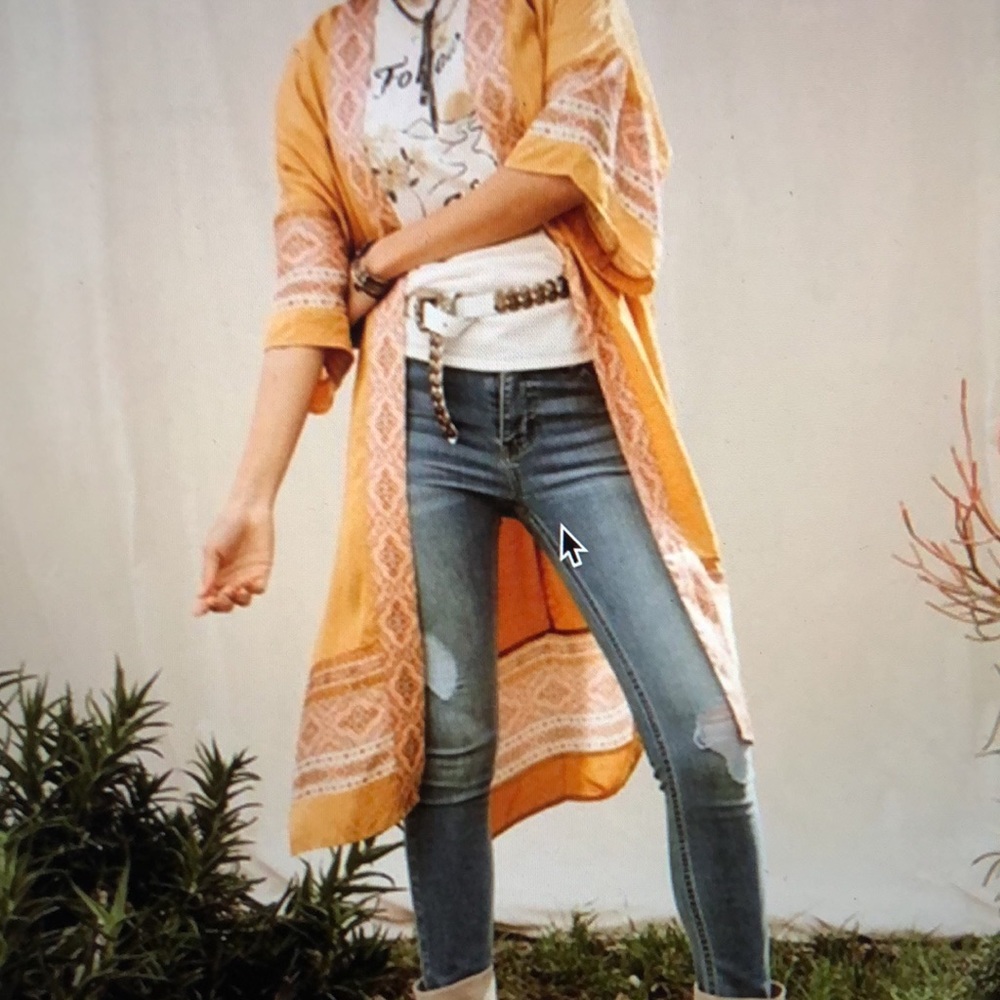 Matilda Jane good heart yellow kimono